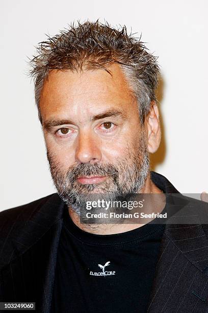 Director Luc Besson attends the photocall of 'The Extraordinary Adventures of Adele Blanc-Sec' at Hotel de Rome on August 5, 2010 in Berlin, Germany.