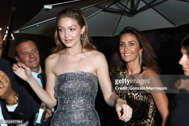 Gigi Hadid and Valerie Messika attend the MESSIKA Party, NYC Fashion Week Spring/Summer 2019 Launch Of The Messika By Gigi Hadid New Collection at...