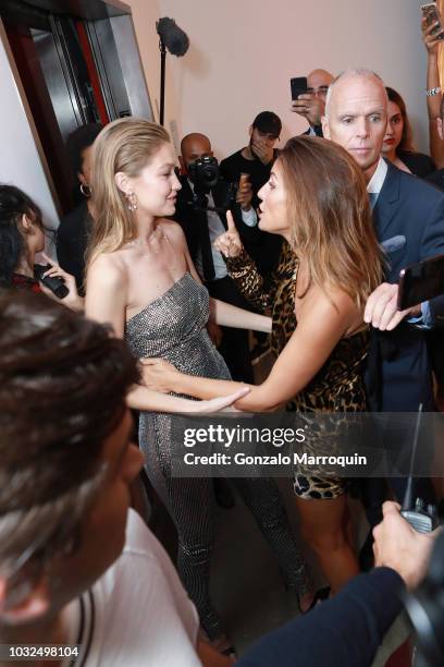 Gigi Hadid and Valerie Messika attend the MESSIKA Party, NYC Fashion Week Spring/Summer 2019 Launch Of The Messika By Gigi Hadid New Collection at...