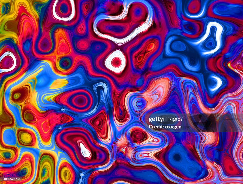 Abstract morphing Vibrant shapes background