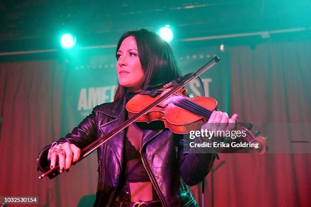 Amanda Shires performs onstage during the 19th Annual Americana Music Festival & Conference at Mercy Lounge on September 12, 2018 in Nashville,...