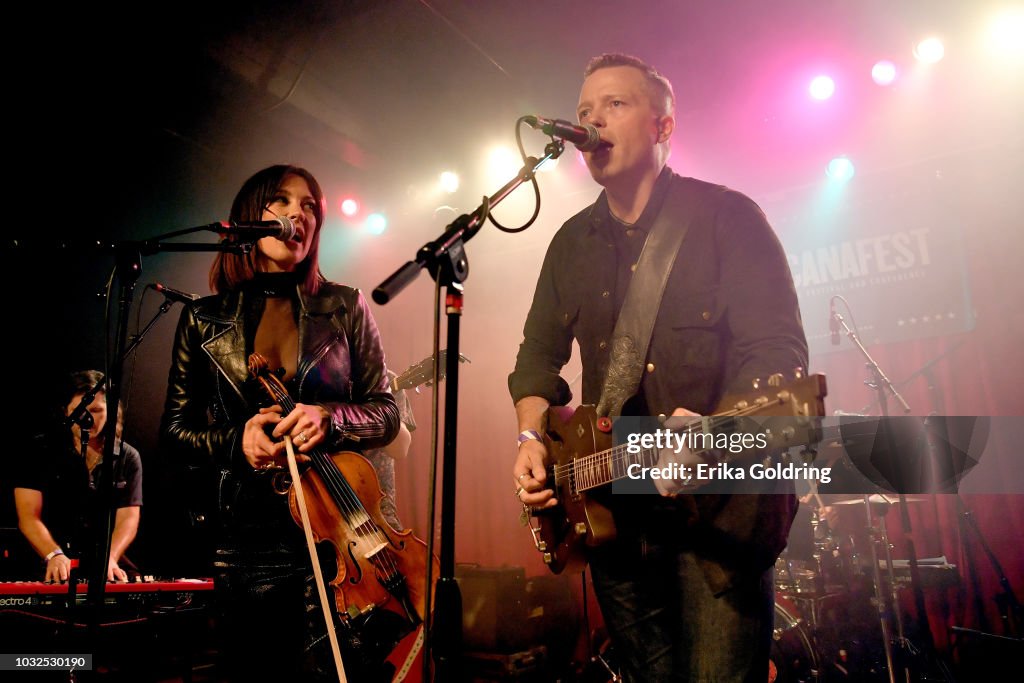 Mercy Isbell Amanda Shires and Jason Isbell perform onstage during the 19th Annual ...