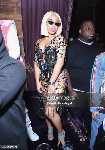 Hennessy Carolina attends NYLON's Annual Rebel Fashion Party at Gramercy Park Hotel Rose Bar at Gramercy Park Hotel on September 12, 2018 in New York...