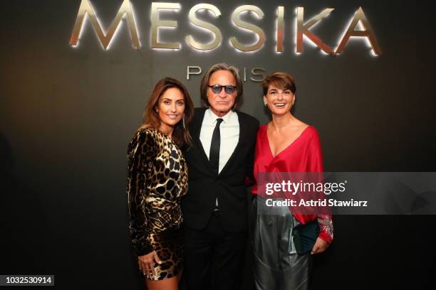 Valerie Messika, Mohamed Hadid, and Dana Messika attend the MESSIKA Party, NYC Fashion Week Spring/Summer 2019 Launch Of The Messika By Gigi Hadid...