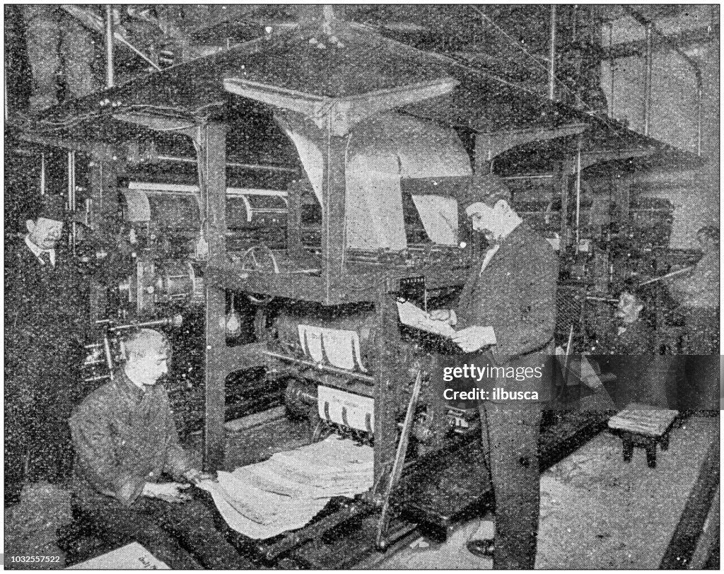 Antique photograph: Printing industry