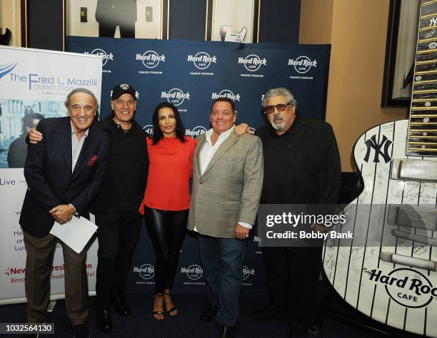 John "Goumba Johnny" Sialiano, Kathrine Narducci and Vincent Pastore attend the 6th Annual Fred L. Mazzilli "Mustache Bash" Foundation Fundraiser at...