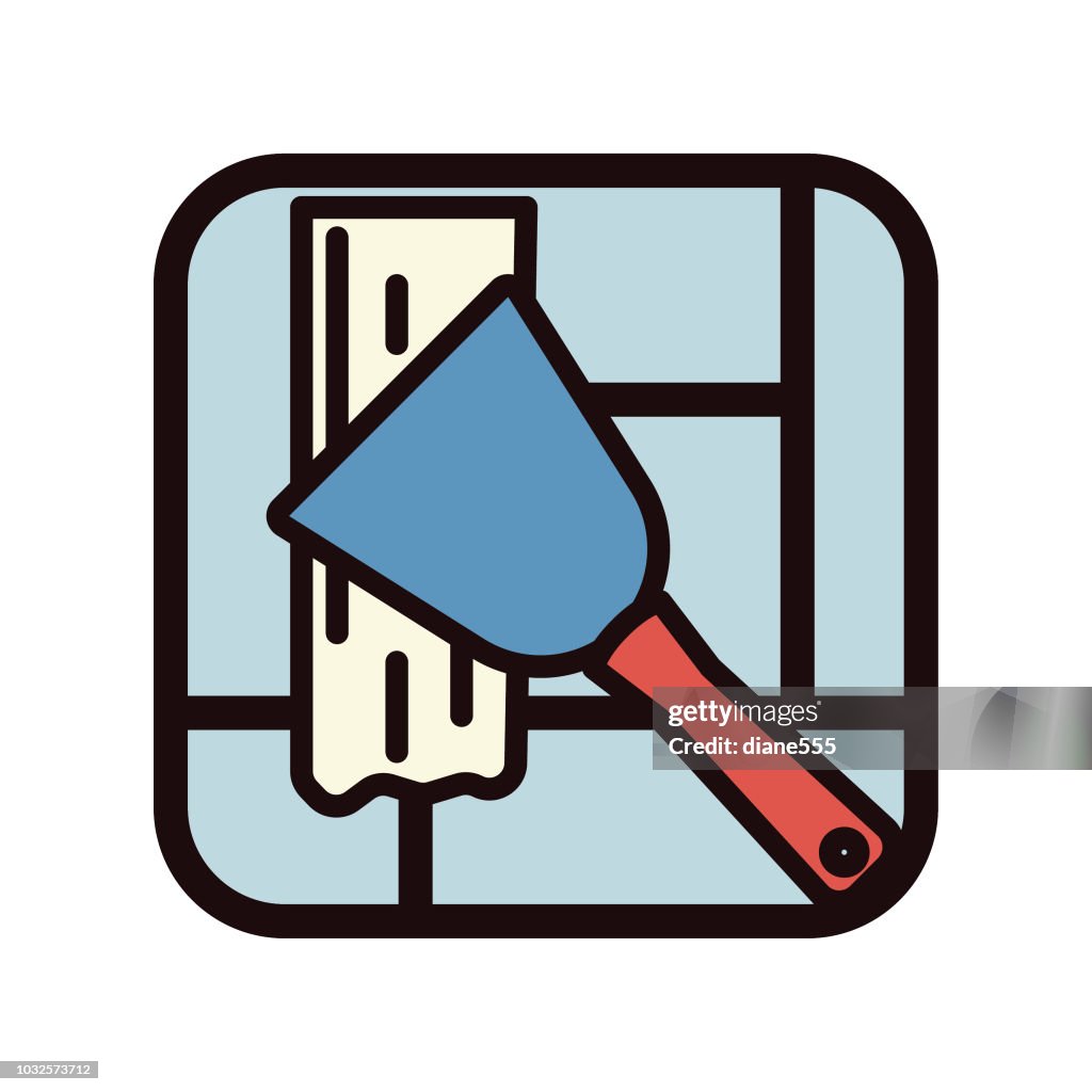 Thin Line Home Improvement DIY Icon