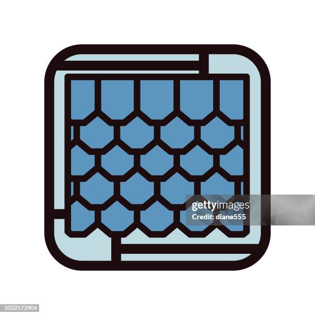 thin line home improvement diy icon - roofing services stock illustrations
