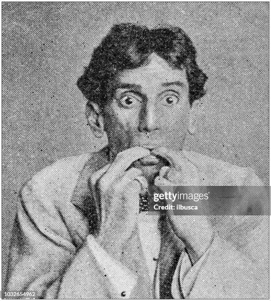 antique photograph: professional whistler - whistler stock illustrations