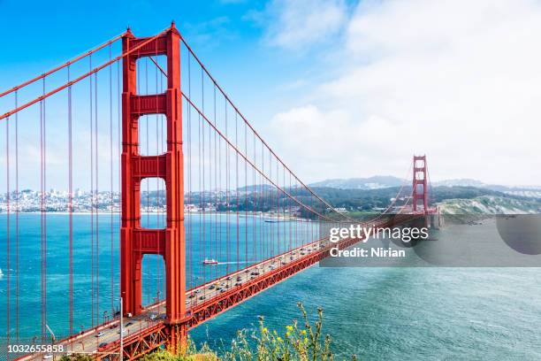 golden gate bridge - golden gate stock pictures, royalty-free photos & images