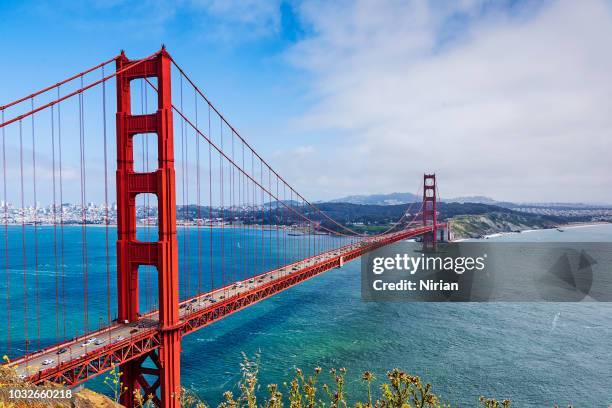 golden gate strait - são francisco califórnia imagens e fotografias de stock