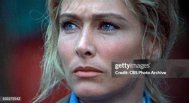 Elga Andersen as Lisa Belgetti in the movie, "Le Mans", 1971. Image is a screen grab.