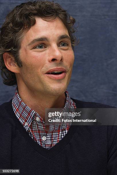 James Marsden poses for a photo during a portrait session at the Four Seasons Hotel in Beverly Hills, California on April 11, 2010. Reproduction by...