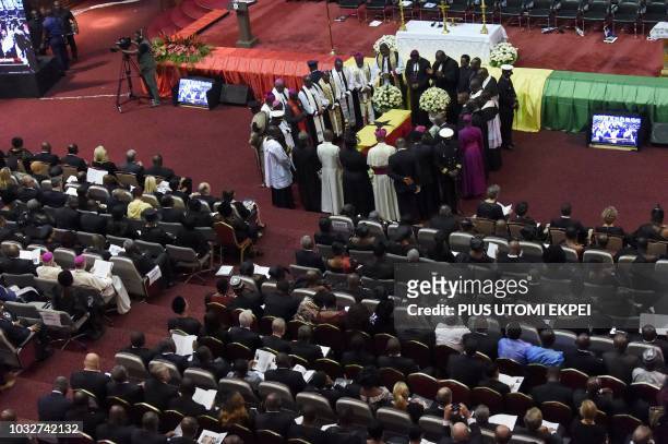 Clergies pray for Kofi Annan, a Ghanaian diplomat and former Secretary General of United Nations who died on August 18 at the age of 80 after a short...