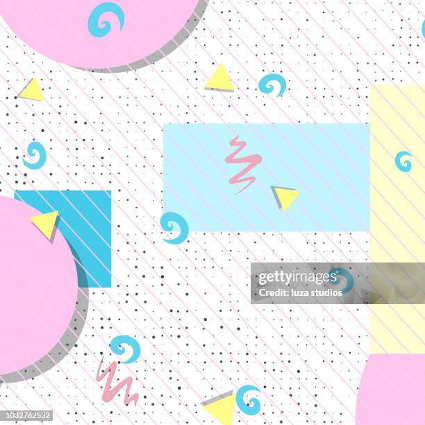 1990s style flamingo background pattern - 90s background stock illustrations