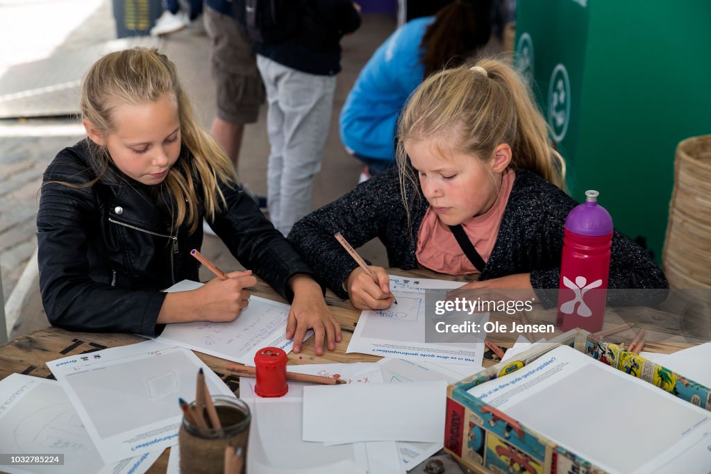 Giant Globe Installed In City Centre To Teach Danish Children About Climate Change