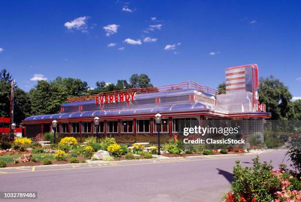 1990s CLASSIC ART DECO STYLE DINER HYDE PARK NY USA