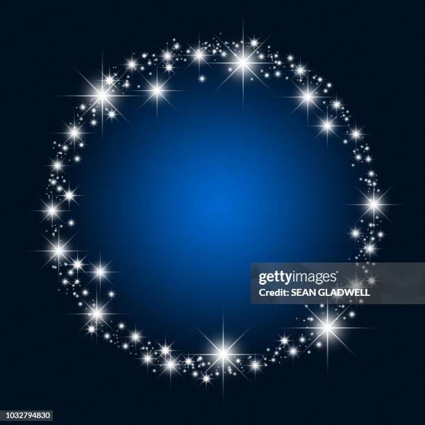 circle stars - blank frame stock-fotos und bilder