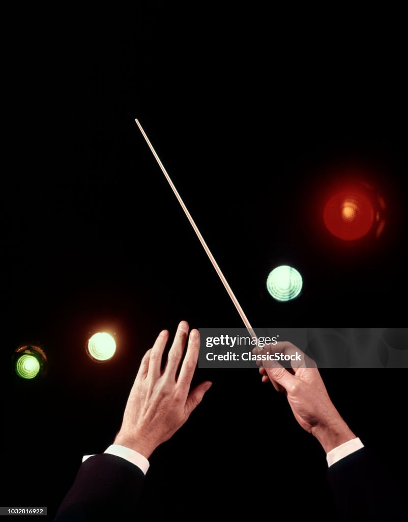 1970s HANDS BATON COLORED...