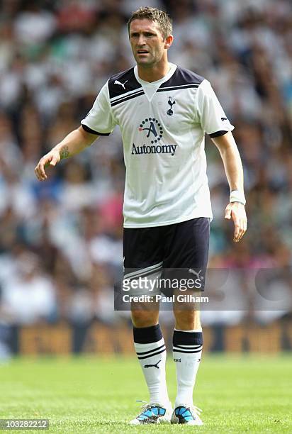 Robbie Keane of Tottenham Hotspur in action during the pre-season friendly match between Tottenham Hotspur and Fiorentina at White Hart Lane on...