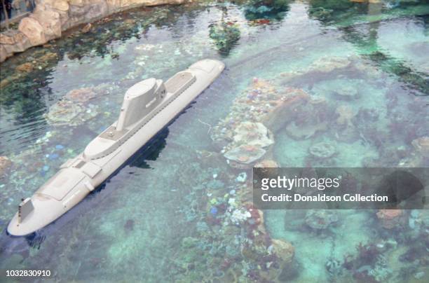 Submarine from the Submarine Voyage ride at Disneyland on March 5, 1966 in Anaheim, California.