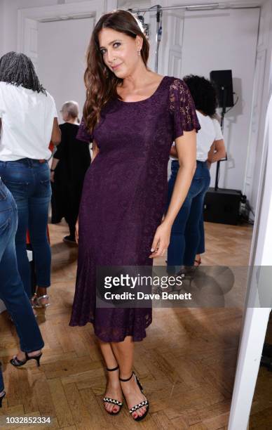 Lisa Snowdon attends the JDW Midster Live AW18 Catwalk Show and party presented by JD Williams during London Fashion Week September 2018 at One...