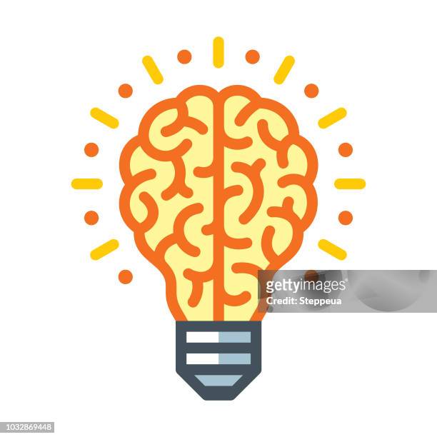 creative thinking - light bulb stock illustrations