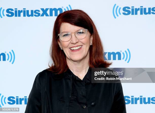 Kate Flannery visits at SiriusXM Studios on September 13, 2018 in New York City.