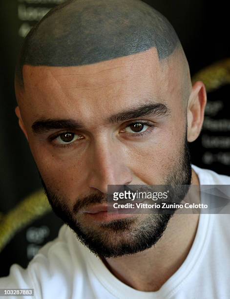 Actor Francois Sagat attends "Homme Au Bain" photocall during the 63rd Locarno Film Festival on August 7, 2010 in Locarno, Switzerland.