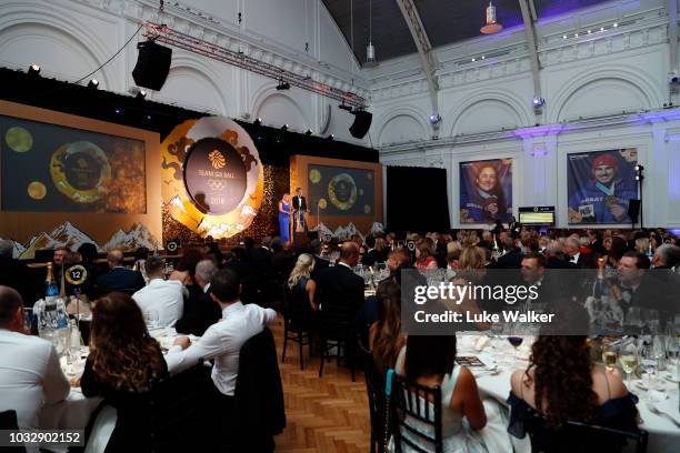 Chemmy Alcott and Mark Dolan attends The Team GB Ball 2018 held at The Royal Horticultural Halls on September 13, 2018 in London, England.