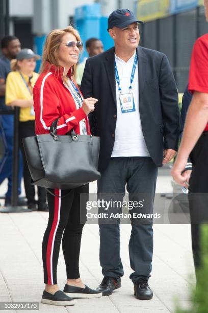 Jill Zarin and Gary Brody at Day 12 of the US Open held at the USTA Tennis Center on September 7, 2018 in New York City.