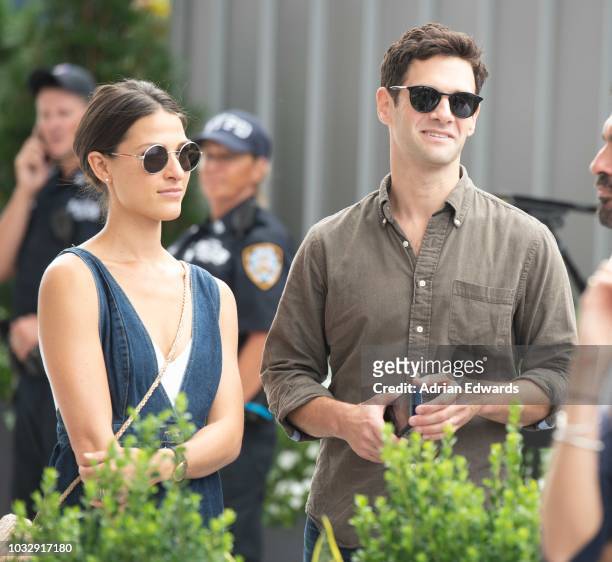 Lia Smith and Justin Bartha at Day 12 of the US Open held at the USTA Tennis Center on September 7, 2018 in New York City.