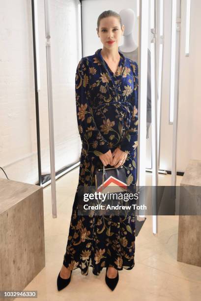 Marina Ingvarsson attends the celebration of the BCBGMAXAZRIA SoHo store opening with Kate Young, Bernd Kroeber and InStyle on September 13, 2018 in...