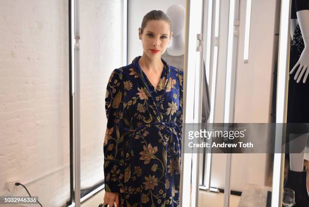 Marina Ingvarsson attends the celebration of the BCBGMAXAZRIA SoHo store opening with Kate Young, Bernd Kroeber and InStyle on September 13, 2018 in...