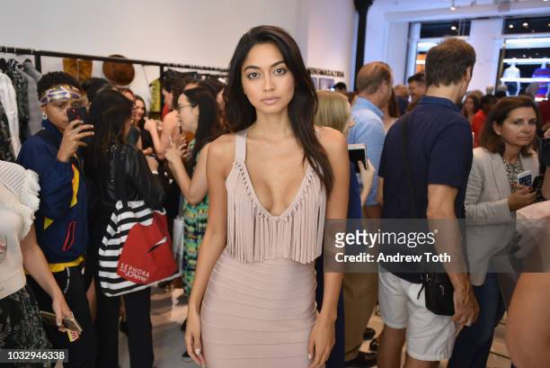Ambra Battilana Guiterrez attends the celebration of the BCBGMAXAZRIA SoHo store opening with Kate Young, Bernd Kroeber and InStyle on September 13,...