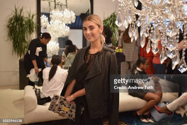 Charlotte Bickley attends the celebration of the BCBGMAXAZRIA SoHo store opening with Kate Young, Bernd Kroeber and InStyle on September 13, 2018 in...