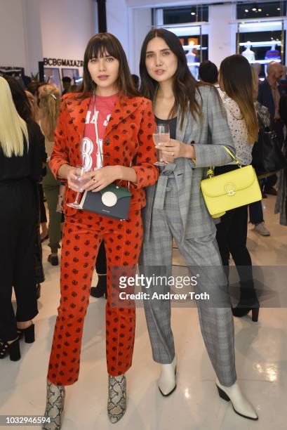 Natalie and Dylan Suarez attend the celebration of the BCBGMAXAZRIA SoHo store opening with Kate Young, Bernd Kroeber and InStyle on September 13,...