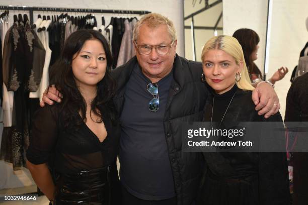 President Marty Staff and Kate Young attend the celebration of the BCBGMAXAZRIA SoHo store opening with Kate Young, Bernd Kroeber and InStyle on...