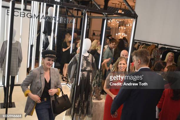 Leckie Roberts attends the celebration of the BCBGMAXAZRIA SoHo store opening with Kate Young, Bernd Kroeber and InStyle on September 13, 2018 in New...