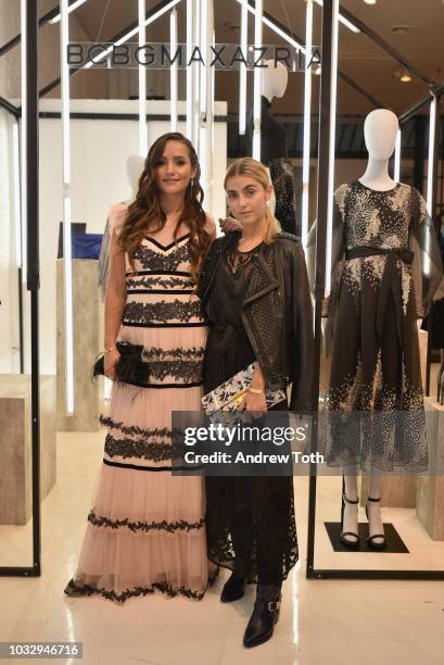 Sophie and Charlotte Bickley attend the celebration of the BCBGMAXAZRIA SoHo store opening with Kate Young, Bernd Kroeber and InStyle on September...