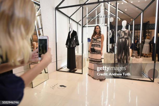 Sophie Bickely attends the celebration of the BCBGMAXAZRIA SoHo store opening with Kate Young, Bernd Kroeber and InStyle on September 13, 2018 in New...