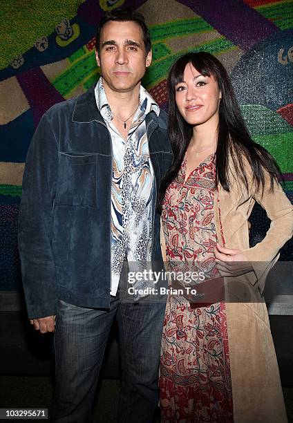 Actor Adrian Paul and Alexandra Tonelli arrive at Paper Magazine's 12th Annual Beautiful People Party at MyHouse on April 15, 2009 in Hollywood,...