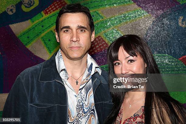 Actor Adrian Paul and Alexandra Tonelli arrive at Paper Magazine's 12th Annual Beautiful People Party at MyHouse on April 15, 2009 in Hollywood,...