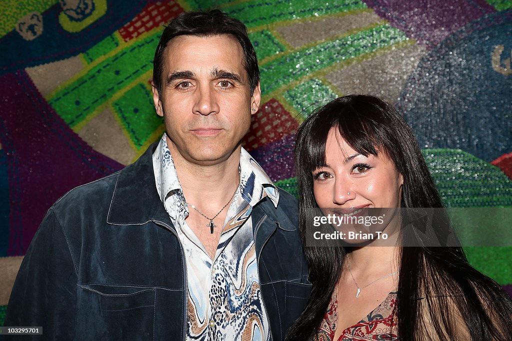 Actor Adrian Paul and Alexandra Tonelli arrive at Paper Magazine's