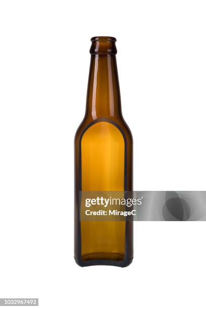 beer bottle cross section - glas bottle stock pictures, royalty-free photos & images