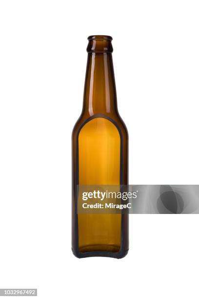beer bottle cross section - beer bottle - fotografias e filmes do acervo