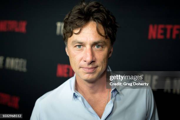 Actor Zach Braff attends the Screening Of Netflix's "The Angel" at TCL Chinese 6 Theatres on September 13, 2018 in Hollywood, California.