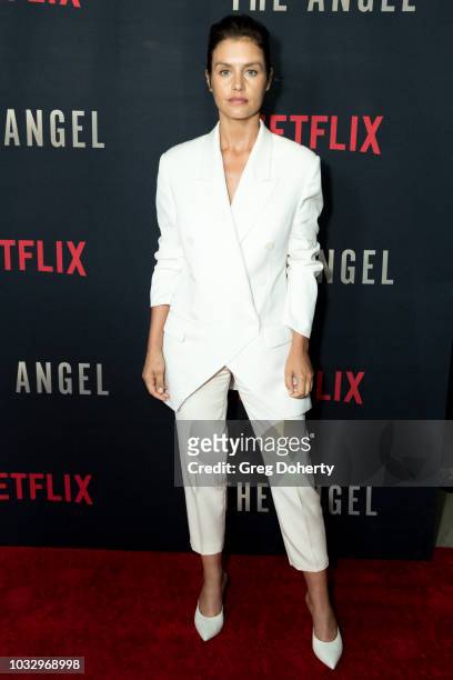 Actress Hannah Ware attends the Screening Of Netflix's "The Angel" at TCL Chinese 6 Theatres on September 13, 2018 in Hollywood, California.