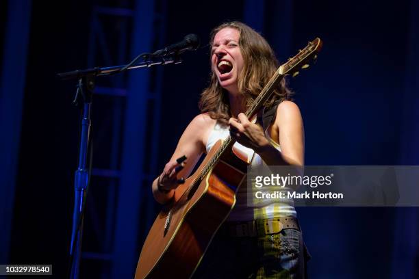 Ani DiFranco performs at the CityFolk festival at Lansdowne Park on September 13, 2018 in Ottawa, Canada.