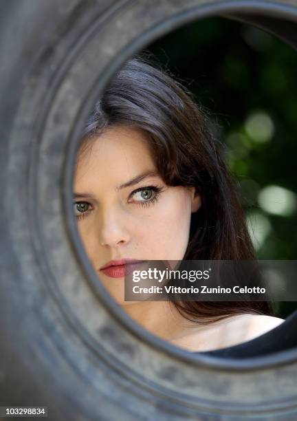 Actress Roxane Mesquida attends a portrait session on August 8, 2010 in Locarno, Switzerland.